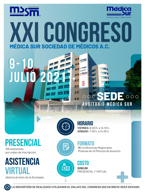 XXI Congreso Mdica Sur Sociedad de Mdicos A.C.