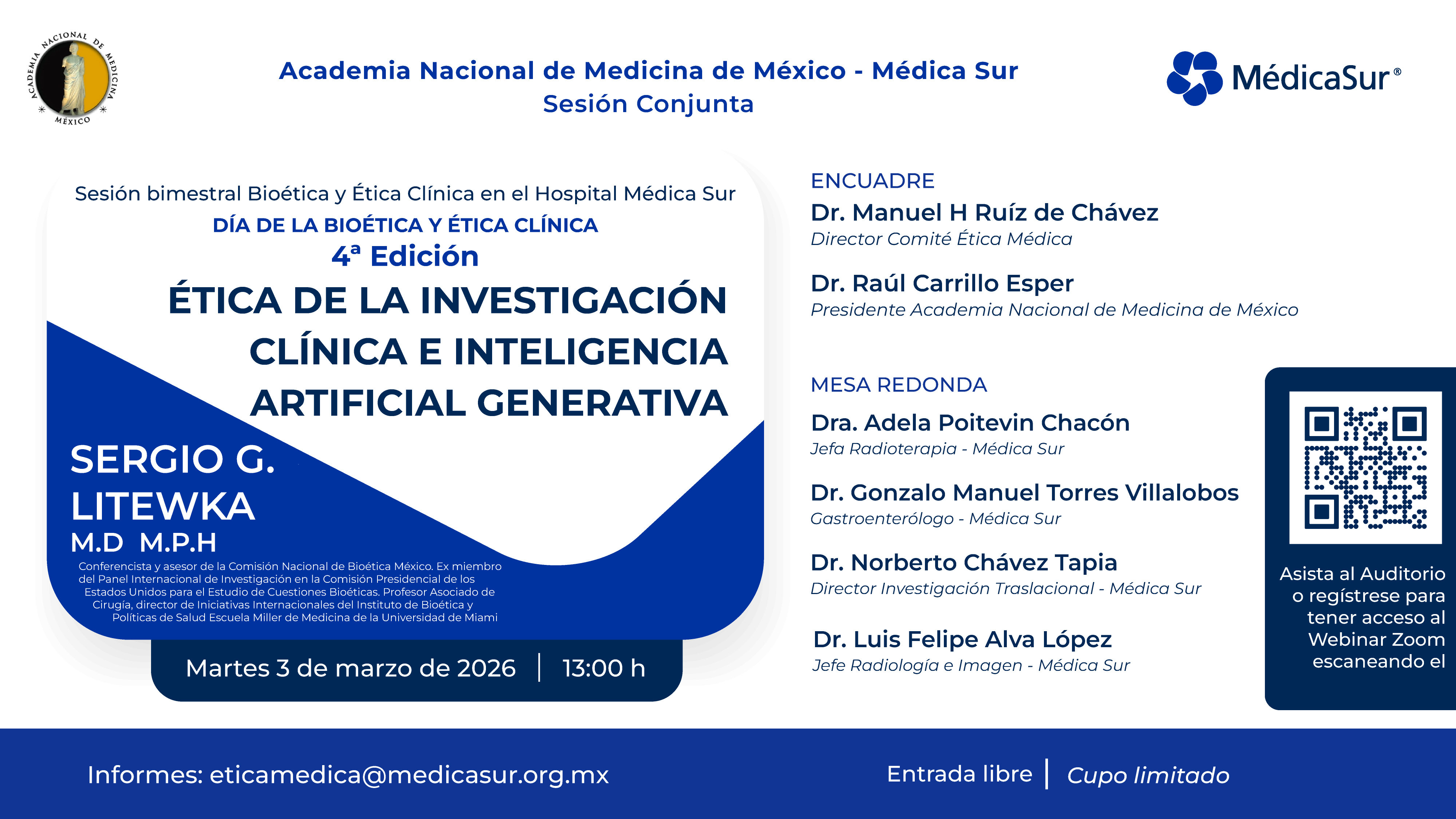 Sesi�n Mensual: �tica y Bio�tica 2026